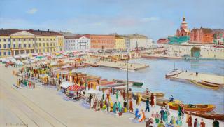 Håkan Brunberg - Market Square View In Helsinki.