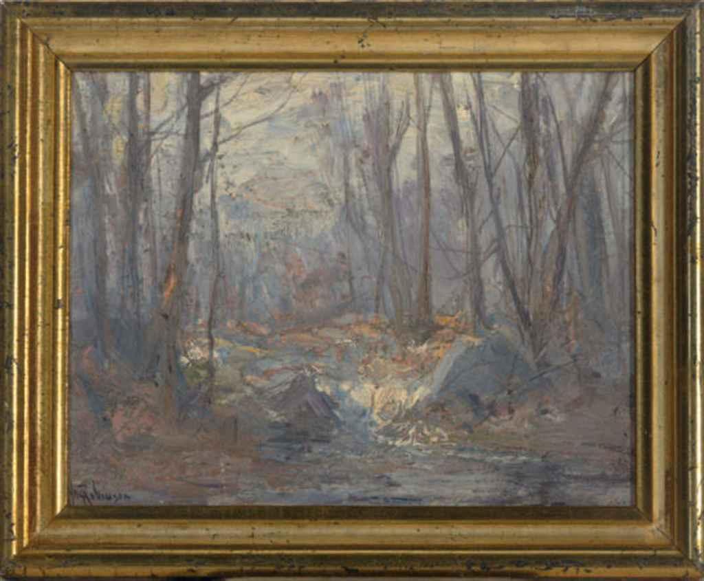 Hal Robinson - A stream in a forest