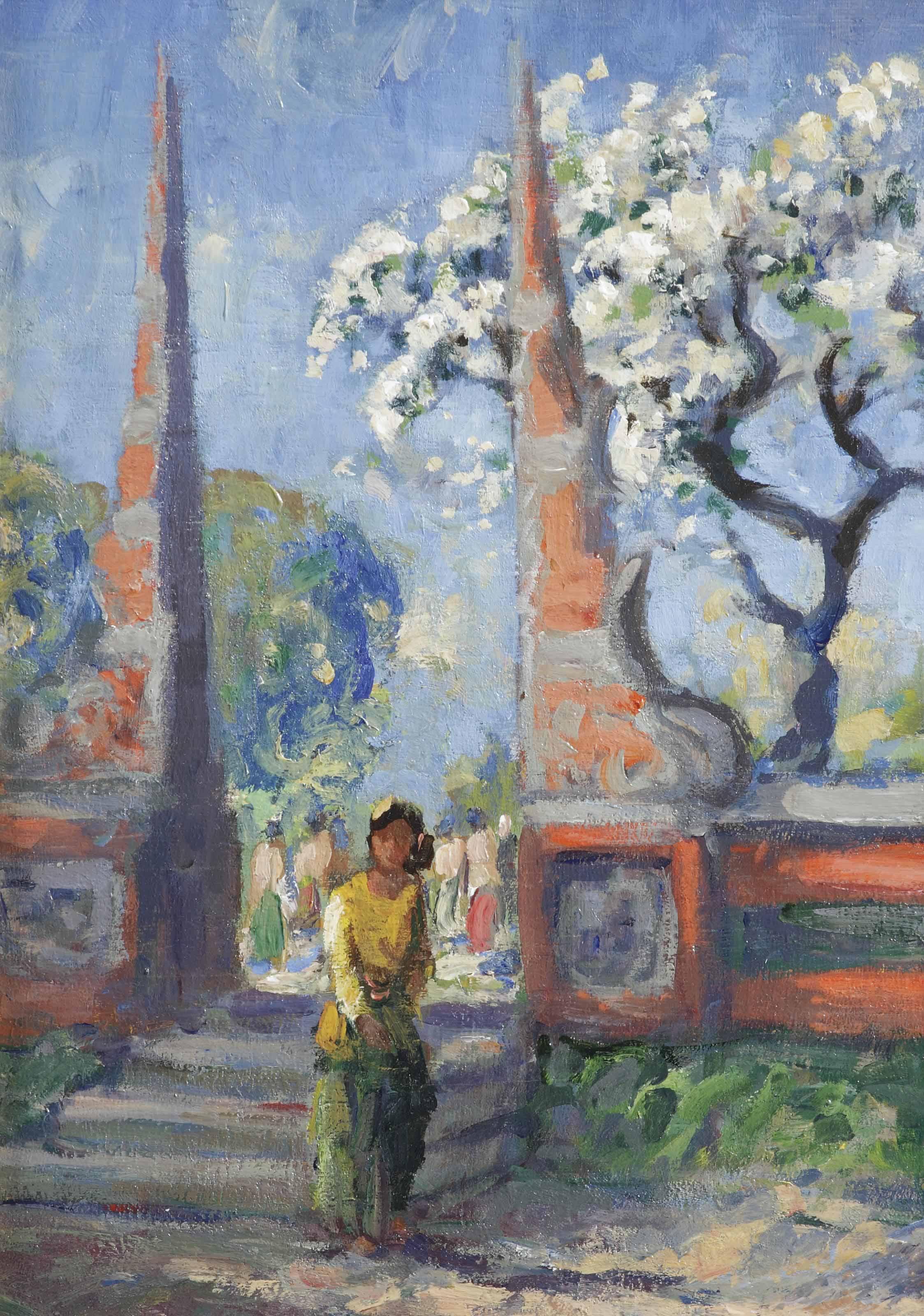 Hal Wichers - Woman at the temple gate