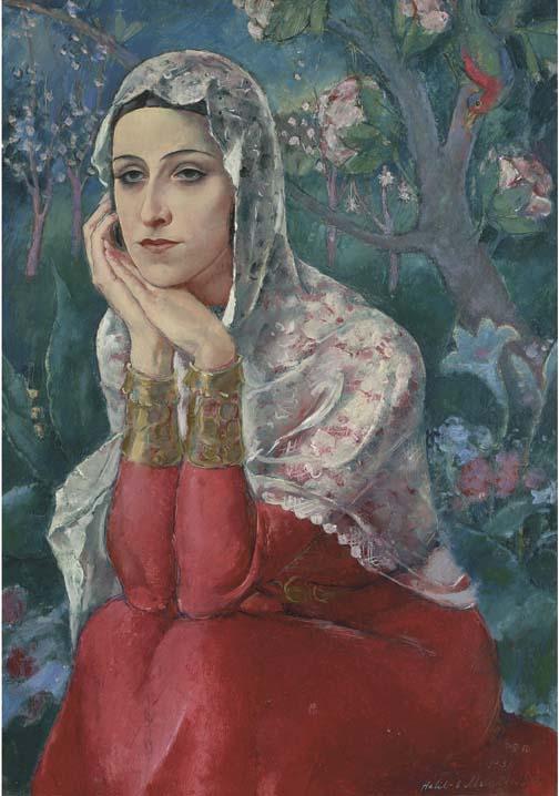 Halil Bey Mussaijassul - A Turkish beauty in a garden