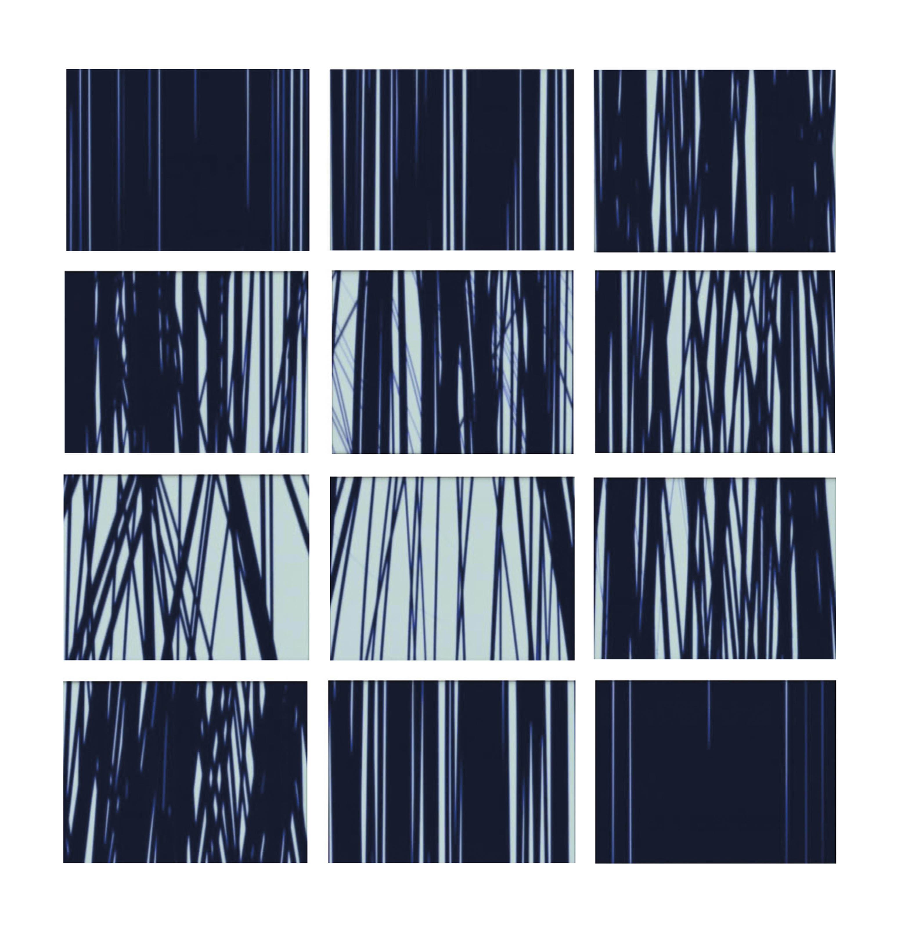 Haluk Akakçe - Blue and Black on White