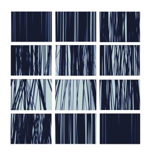 Haluk Akakçe - Blue and Black on White