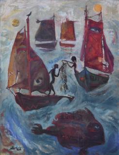 Hamed Nada - Egyptianuntitled (Fishing Boats)