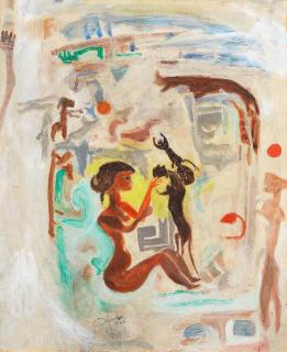 Hamed Nada - Woman with Cats