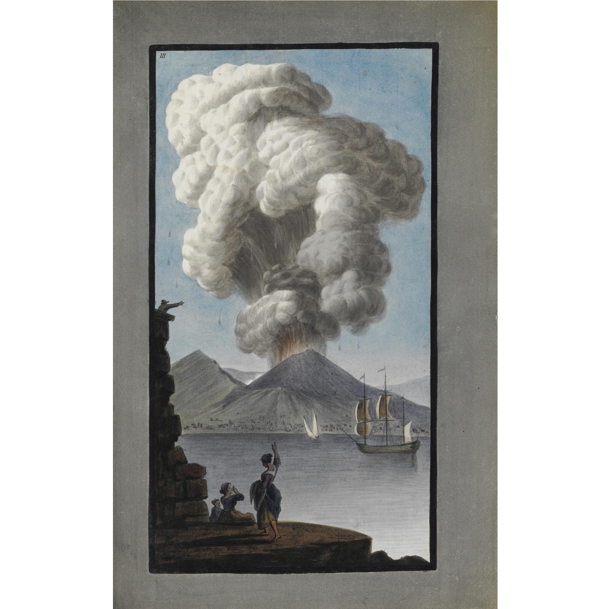 Hamilton, Sir William - Campi Phlegraei. Observations On The Volcanos Of The Two Sicilies. Supplement To The Campi Phlegraei Being An Account Of The Great Eruption Of Mont Vesuvius In The Month Of August 1779. Napoli: Pietro Fabris, 1776-79