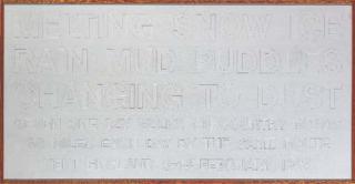 Hamish Fulton - Melting Snow Ice (Kent, England)