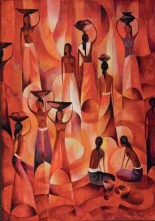 Han Snel - Market scene