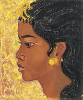 Han Snel - Portrait Of A Balinese Lady