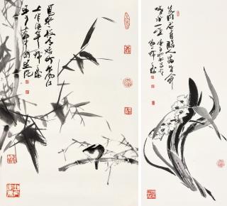 Han Tianheng - Orchid And Bamboo