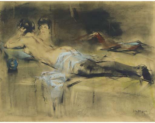 Han van Meegeren - Reclining nude