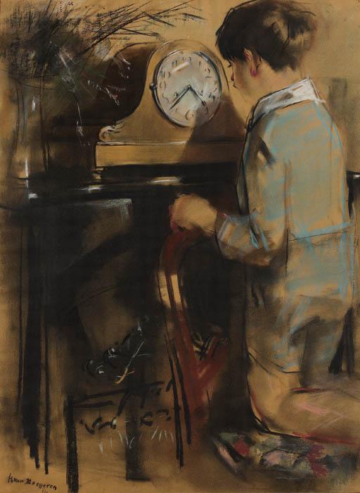 Han van Meegeren - Young boy with pendule