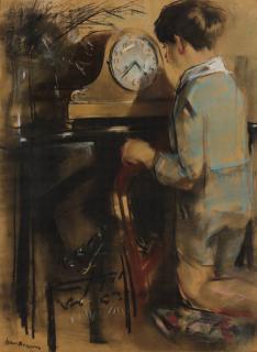 Han van Meegeren - Young boy with pendule