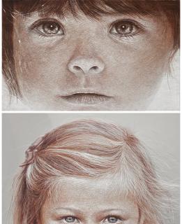 Han Young Wook - Face No. 111 And 112 (Two Works)