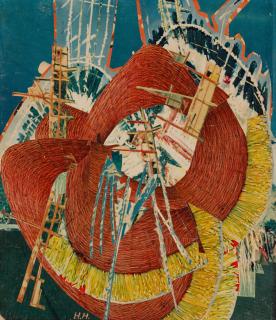 Hannah Höch - Begegnung mit dem Wesensfremden (Encounter with the Strange Being)