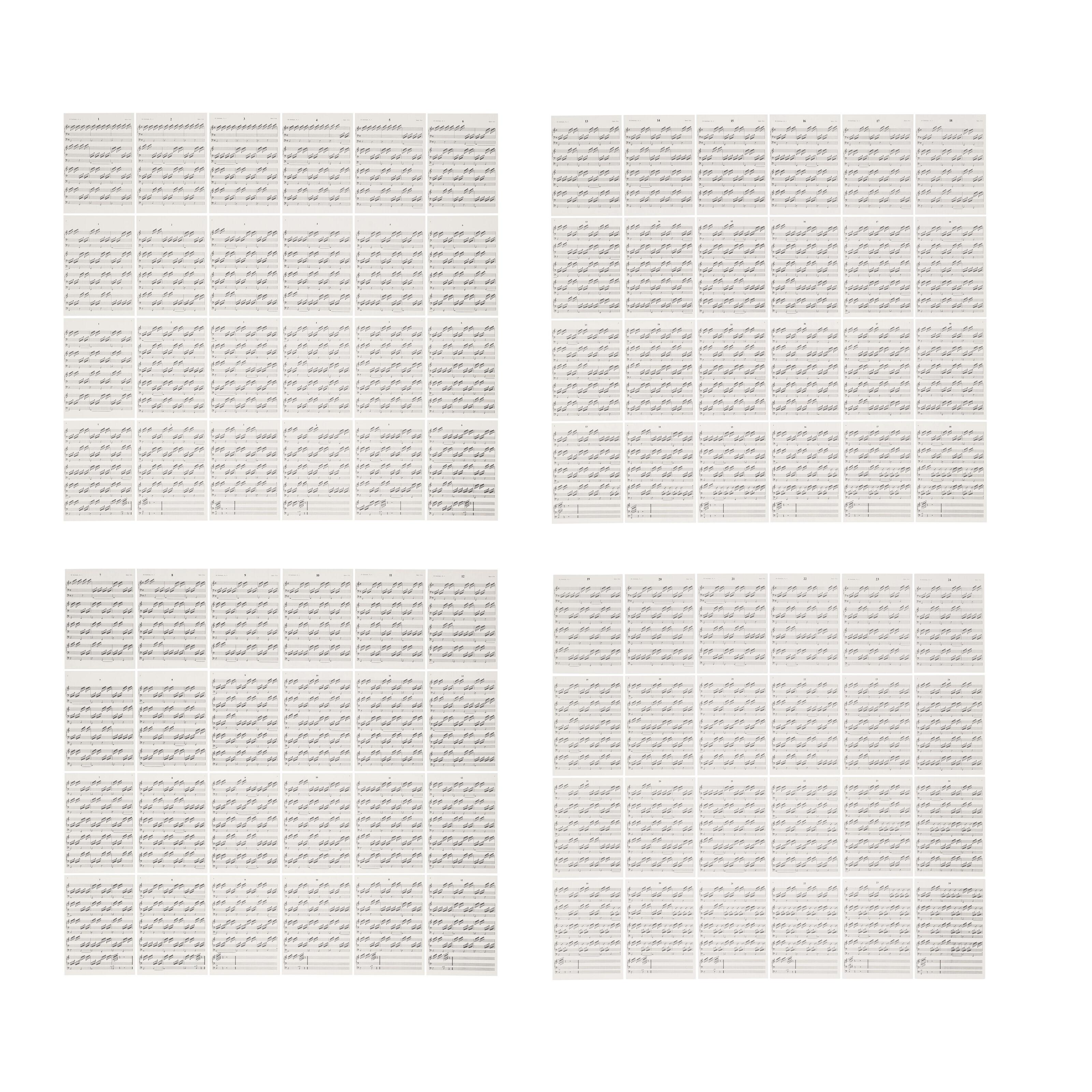 Hanne Darboven - 24 Gesänge, Opus 14a