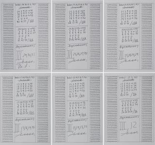 Hanne Darboven - Für Sol LeWitt - Monat März.