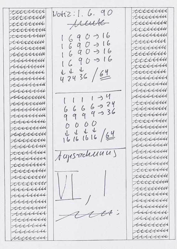 Hanne Darboven - Für Sol LeWitt