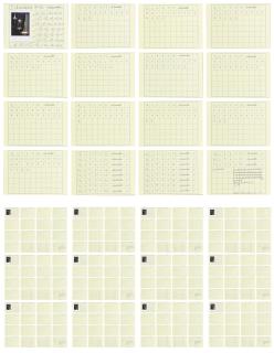 Hanne Darboven - Kalender 1992