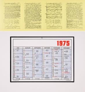 Hanne Darboven - Konvolut von 2 Offsets.