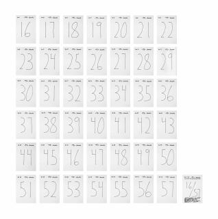 Hanne Darboven - No 1-42 -95- Heute