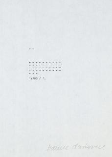Hanne Darboven - Ohne Titel (1 x 100 / 1.)