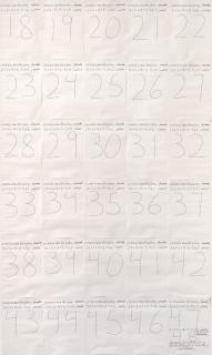 Hanne Darboven - Ohne Titel (Monatsarbeit)