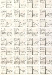 Hanne Darboven - Ohne Titel