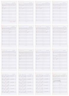 Hanne Darboven - Partitur (I, 1991) (Score (I, 1991))
