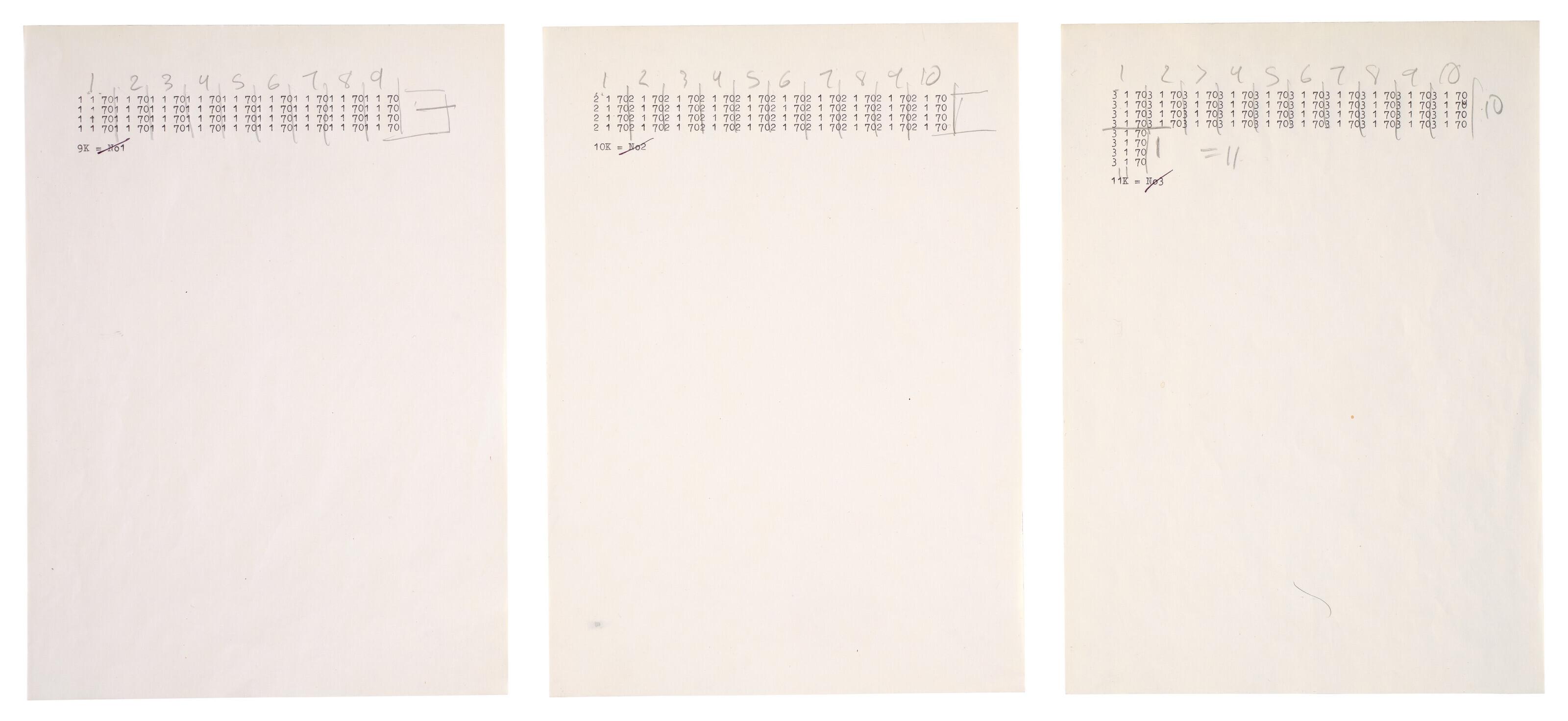 Hanne Darboven - Senza titolo