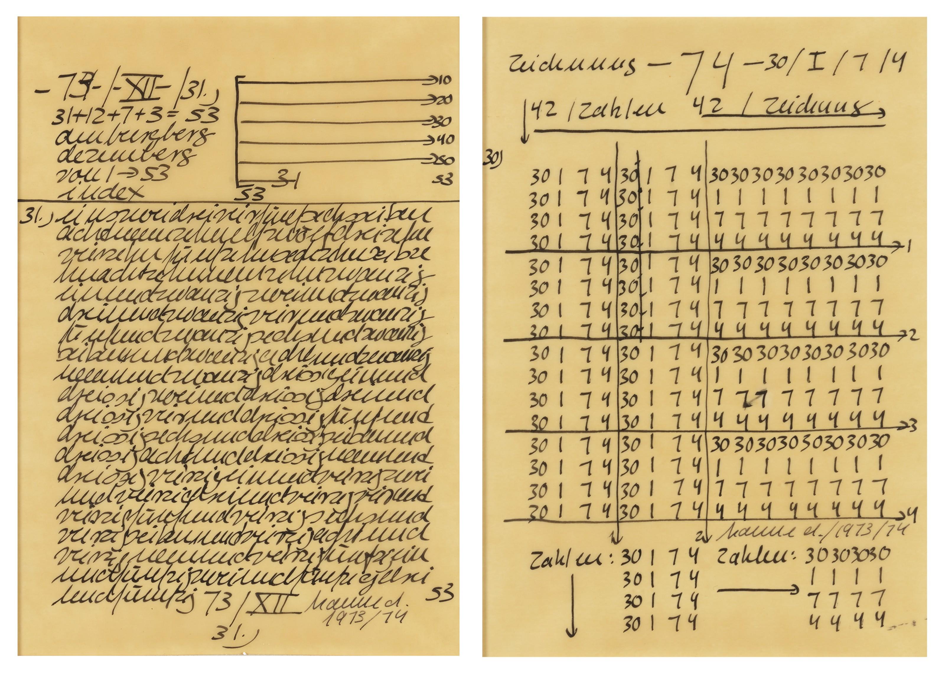 Hanne Darboven - Untitled