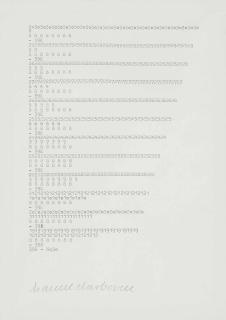 Hanne Darboven - Untitled