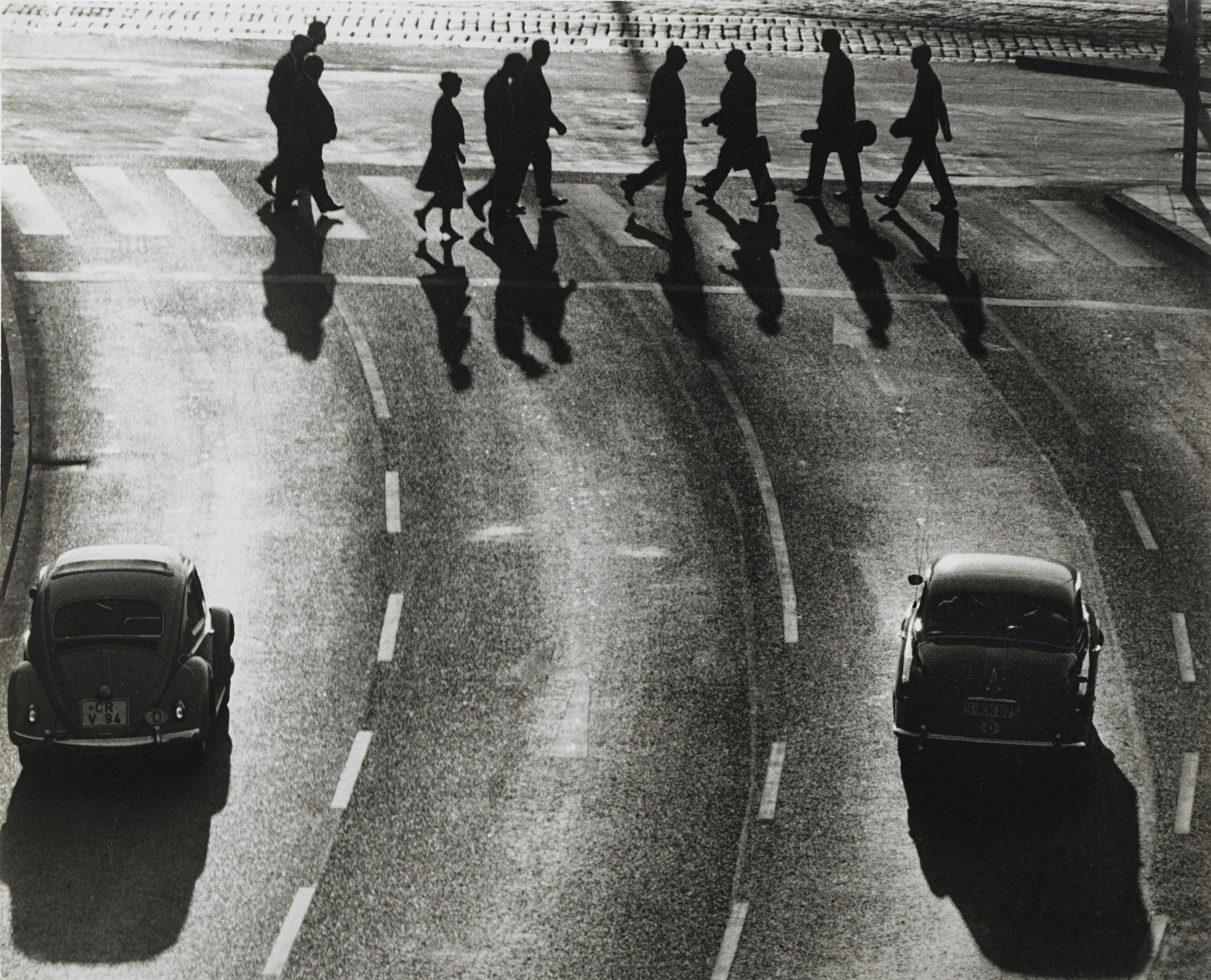 Hannes Kilian - Parkplatz In Stuttgart, 1957 Im Gegenlicht, 1960 Vw-Werk, 1965Three Vintage Silver Prints. All Titled And With Various Stamps. Mounted And Framed.
