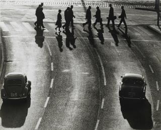 Hannes Kilian - Parkplatz In Stuttgart, 1957 Im Gegenlicht, 1960 Vw-Werk, 1965Three Vintage Silver Prints. All Titled And With Various Stamps. Mounted And Framed.