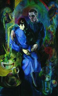 Hanns Ludwig Katz - Selbstbildnis mit Fränze und Affen