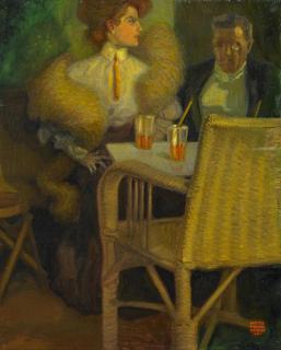 Hanns Pellar - Caféhausszene.