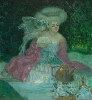 Hanns Pellar - Teestunde im Park.