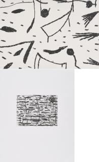 Hanns Schimansky - Konvolut von 1 Kreidezeichnung und 1 Radierung.