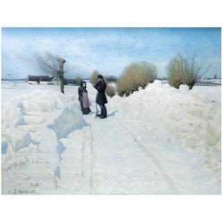 Hans Andersen Brendekilde - Danish Der Holdes Et Hvil (The Rest)