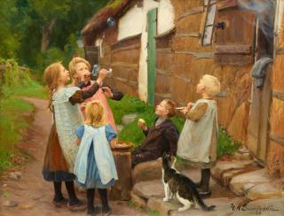 Hans Andersen Brendekilde - Seifenblasen