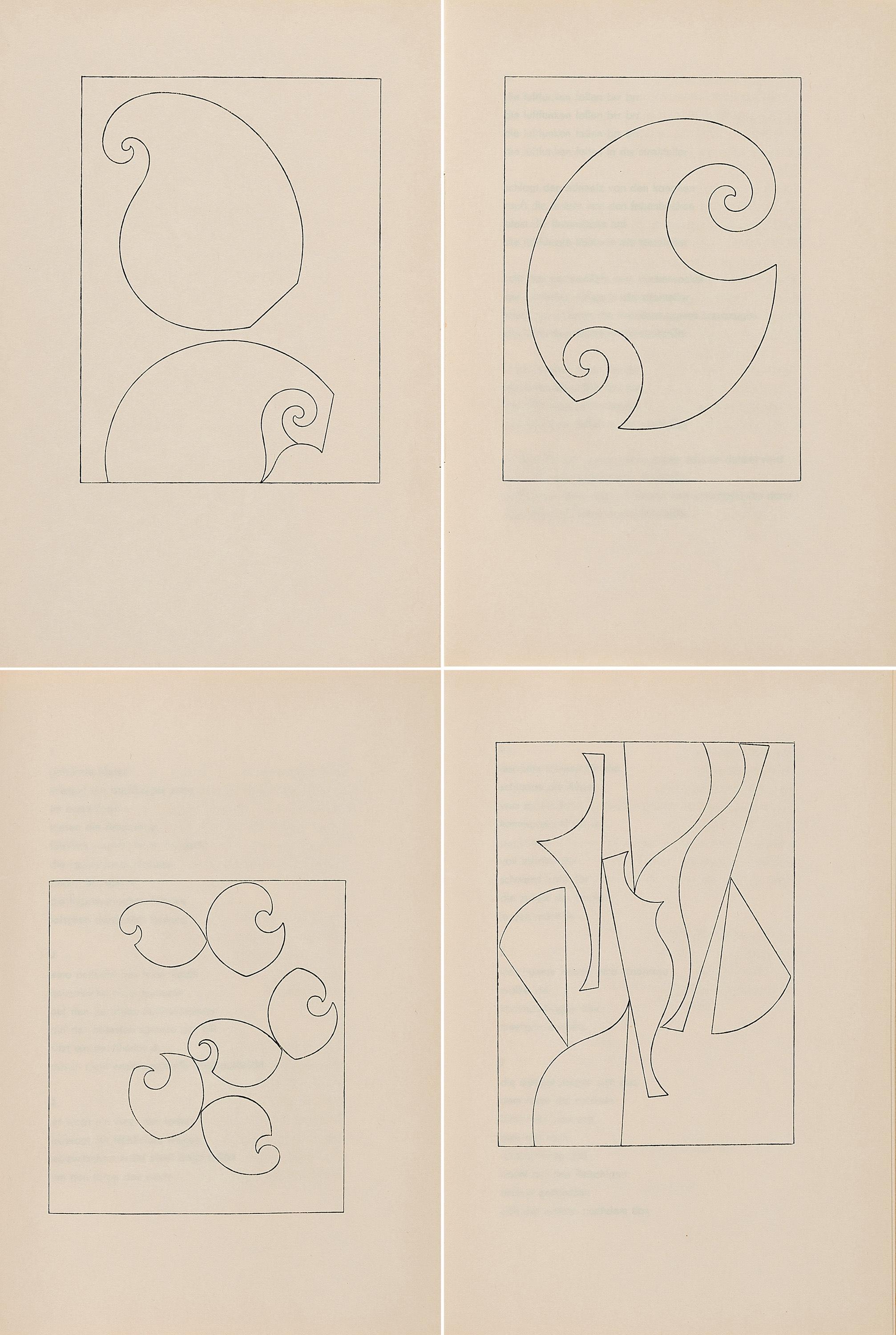 Hans Arp - Muscheln und Schirme.