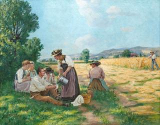 Hans Bachmann - Ernte-Znüni, 1915