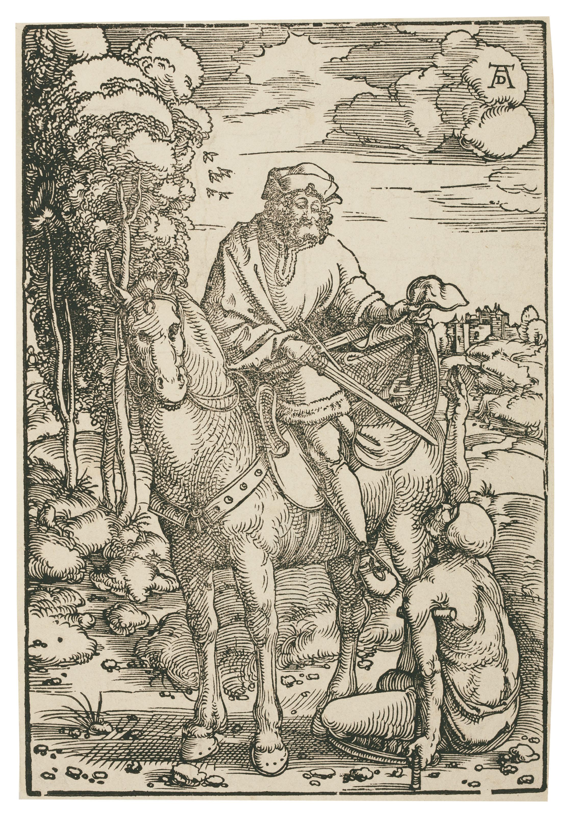 Hans Baldung Grien - Saint Martin on Horseback
