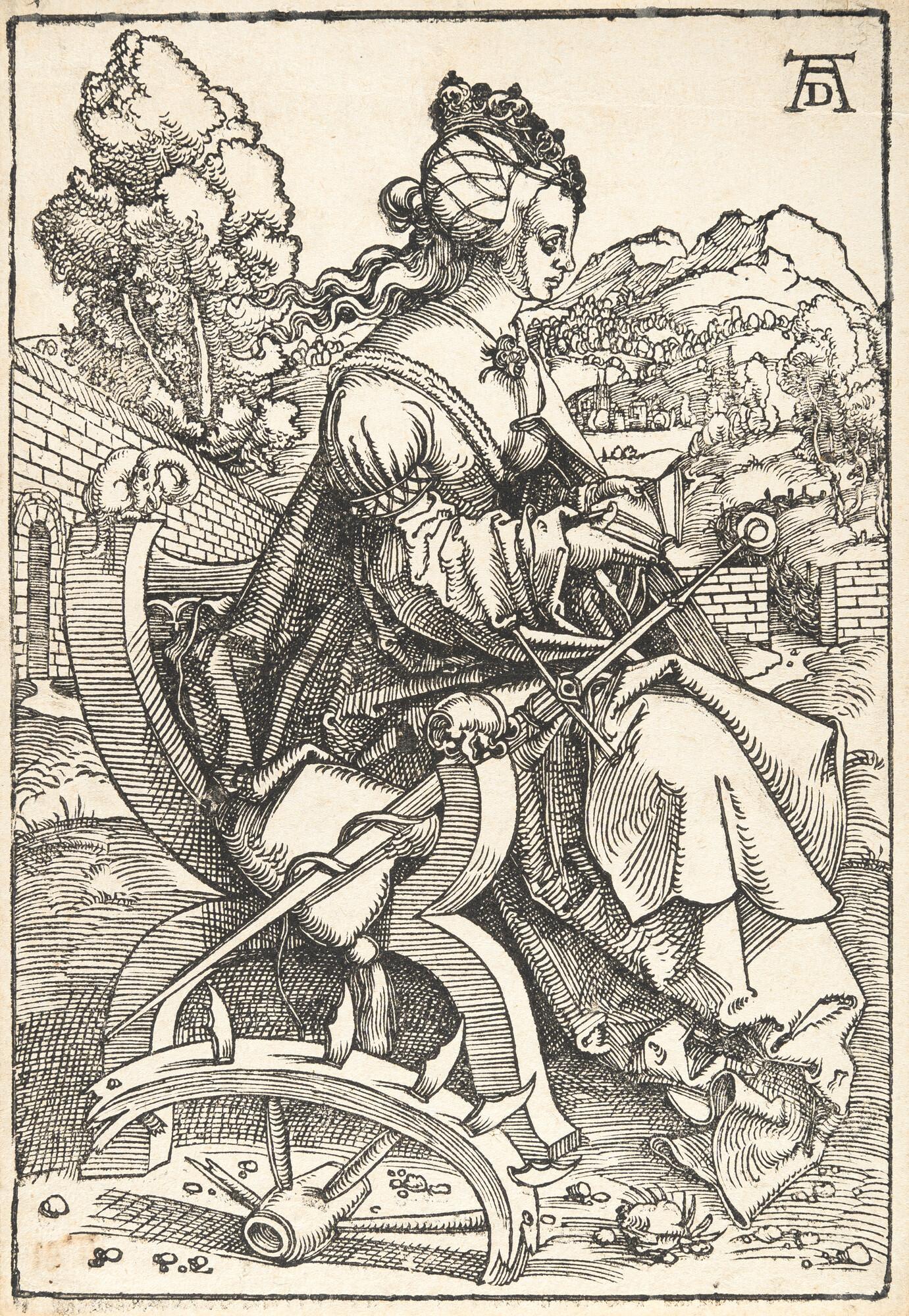 Hans Baldung - 2 Bll.: Die heilige Barbara – Die heilige Katharina