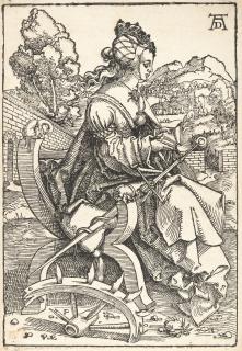 Hans Baldung - 2 Bll.: Die heilige Barbara – Die heilige Katharina