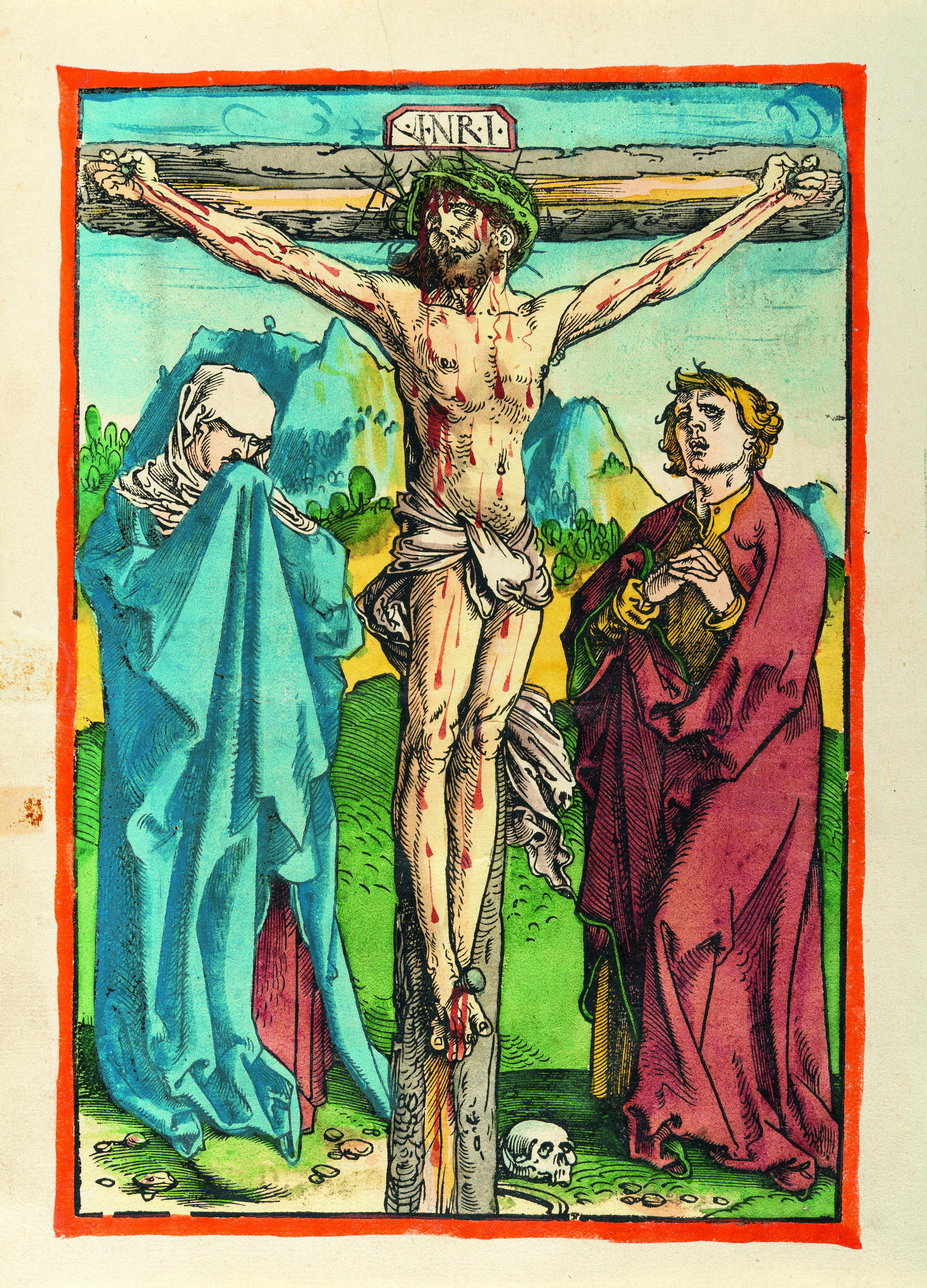 Hans Baldung - Christus am Kreuz, zwischen Maria und Johannes