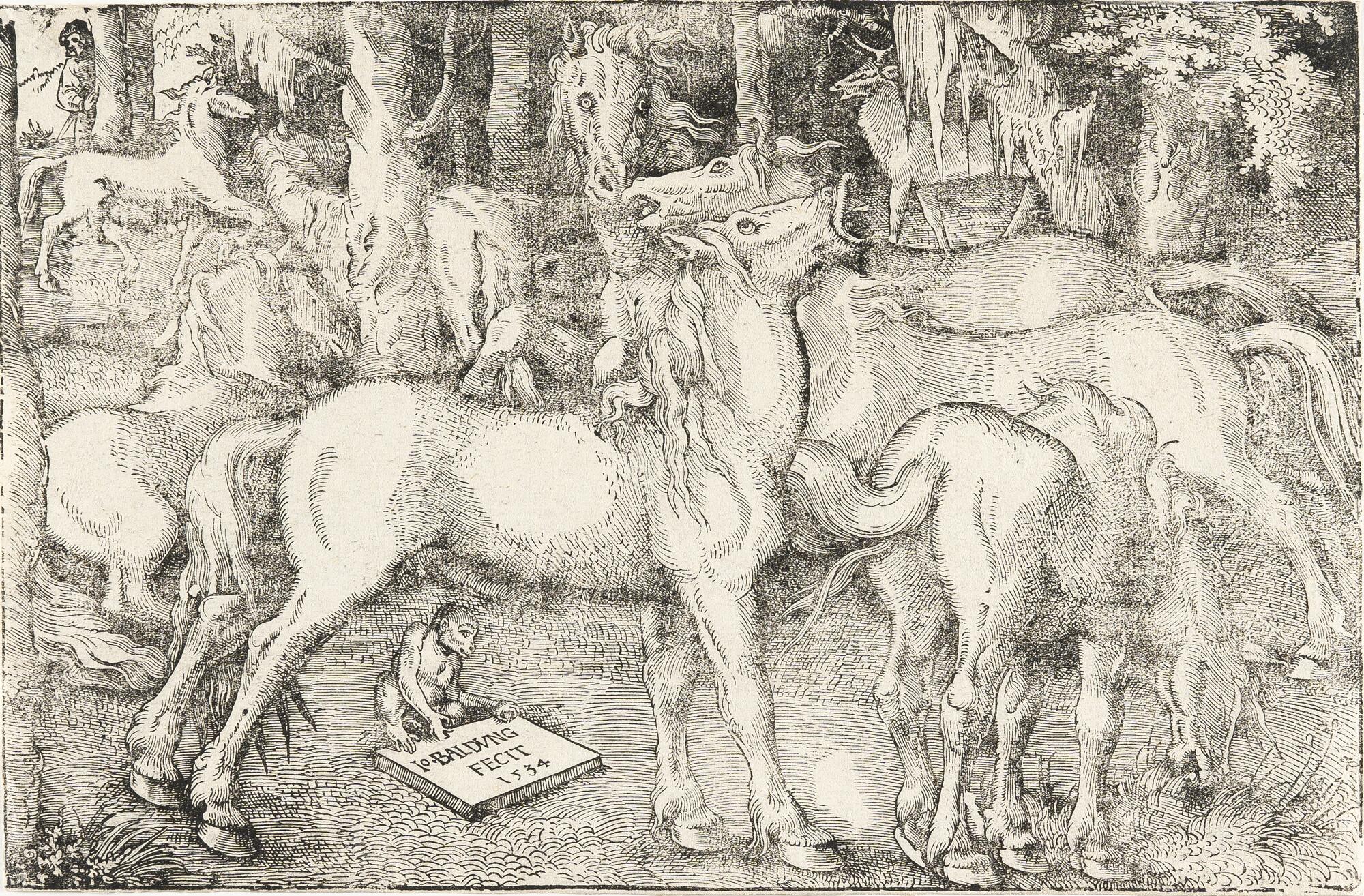 Hans Baldung - Die sieben Pferde