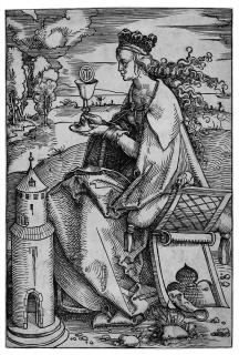 Hans Baldung - St. Barbara.