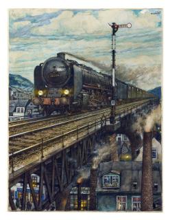 Hans Baluschek - „Über Dächern“.