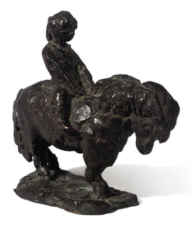 Hans Bayens - Girl on a pony