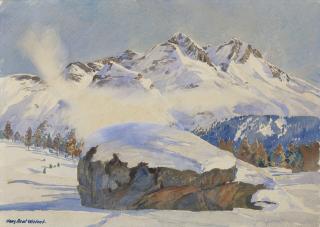 Hans Beat Wieland - Piz Rosatsch Bei St. Moritz Mount Rosatsch Near St. Moritz